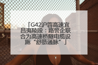 G42沪蓉高速宜昌夷陵段：路警企联合为高速桥隧电缆设施“舒筋通脉”