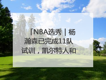 NBA选秀｜杨瀚森已完成11队试训，凯尔特人和太阳更适合他