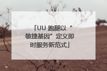 UU 跑腿以“敏捷基因”定义即时服务新范式